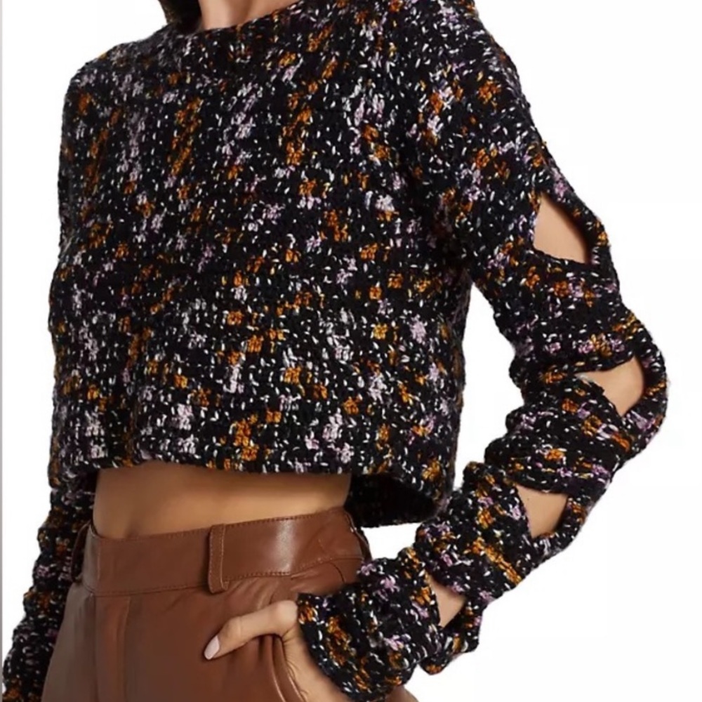 Sea Ceres crochet cutout sweater